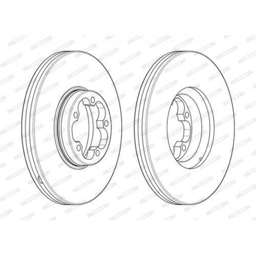 Гальмівний диск FERODO DDF2468-1