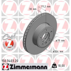 Гальмівний диск ZIMMERMANN 150.3403.20