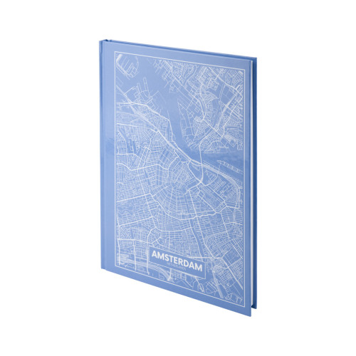 Книга записна Axent Maps Amsterdam А4 в твердій обкладинці 96 аркушів в клітинку (8422-507-A)