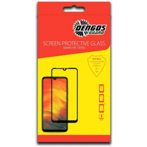 Скло захисне Dengos Full Glue Samsung Galaxy A03 (black) (TGFG-201)