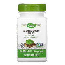 Трави Nature's Way Корінь Лопуха, Burdock Root, 475, 100 капсул (NWY11200)