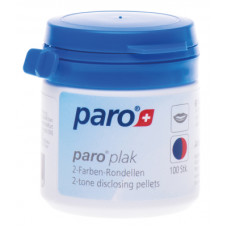 Подушечки для індикації зубного нальоту Paro Swiss plak 2-tone disclosing pellets 100 шт. (7610458012024)