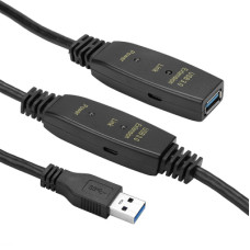 Адаптер USB 3.0 AM - AF, 10 m, active PowerPlant (CA912858)