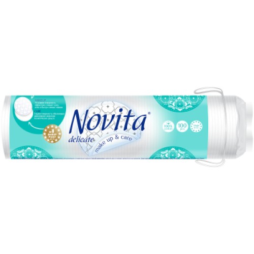 Ватні диски Novita Delicate 100 шт. (4744246013078)