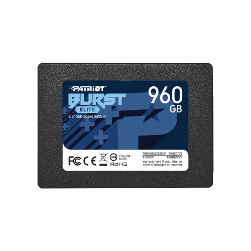 Накопичувач SSD 2.5" 960GB Burst Elite Patriot (PBE960GS25SSDR)