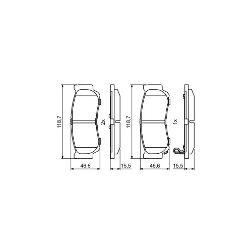 Гальмівні колодки Bosch 0 986 494 230