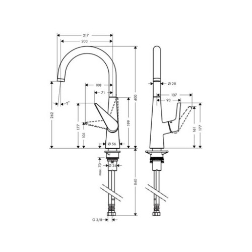 Змішувач Hansgrohe 72810000