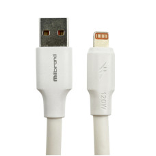 Дата кабель USB 2.0 AM to Lightning 1.0m MI-98 120W White Mibrand (MIDC/98LW)
