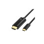 Кабель мультимедійний USB-C to HDMI 3.0m 4K 30Hz Choetech (XCH-0030BK)