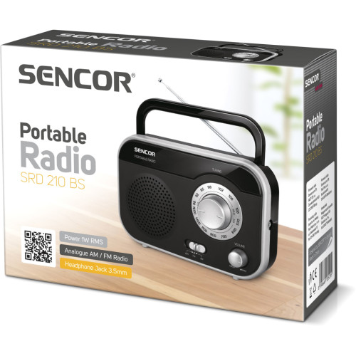 Портативний радіоприймач Sencor SRD 210 Black/Silver (35043171)