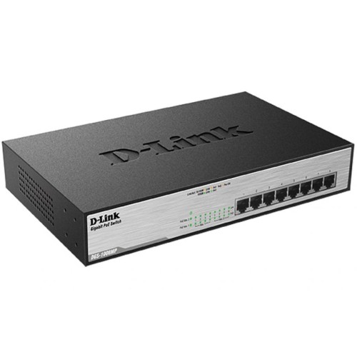 Комутатор мережевий D-Link DGS-1008MP