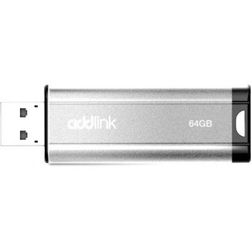 USB флеш накопичувач AddLink 64GB U25 Silver USB 2.0 (ad64GBU25S2)