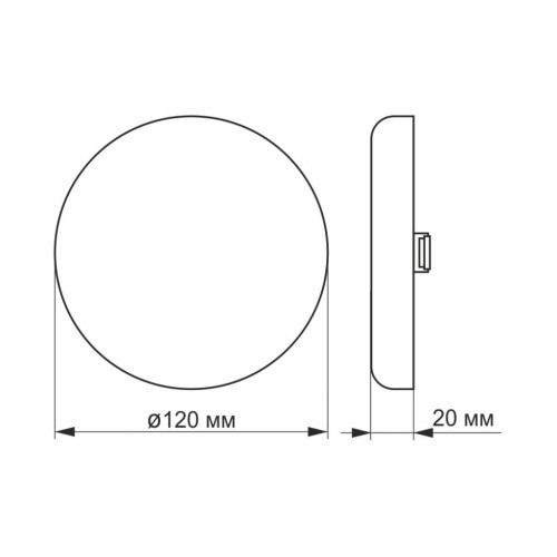 Світильник Videx LED 15W 4100K 220V (VL-DLFR-154)