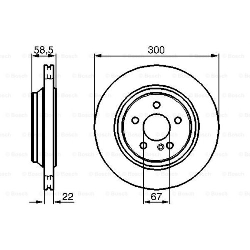 Гальмівний диск Bosch 0 986 478 473