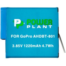 Акумулятор до фото/відео PowerPlant GoPro AHDBT-801 1220mAh (декодирован) (CB970377)