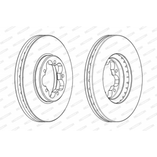 Гальмівний диск FERODO DDF2469