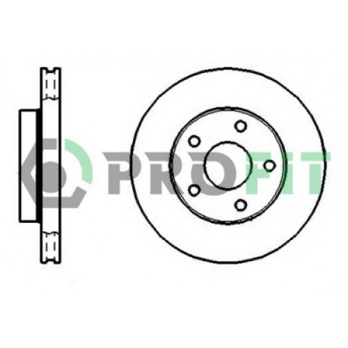 Гальмівний диск Profit 5010-0180