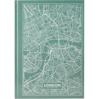 Книга записна Axent Maps London А4 в твердій обкладинці 96 аркушів в клітинку Бі (8422-516-A)