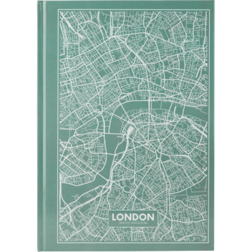 Книга записна Axent Maps London А4 в твердій обкладинці 96 аркушів в клітинку Бі (8422-516-A)
