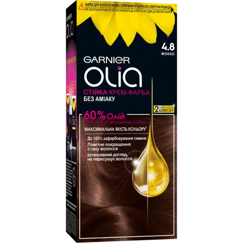 Фарба для волосся Garnier Olia 4.8 Мокко 112 мл (3600542406697)