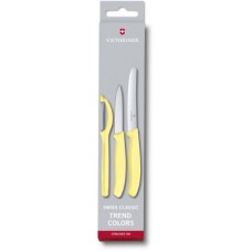 Набір ножів Victorinox SwissClassic Paring Set 3 шт Universal Yellow (6.7116.31L82)