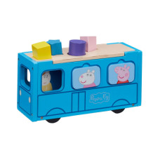 Ігровий набір Peppa дерев'яний сортер - Шкільний автобус Пеппи (07222)