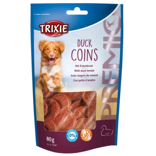 Ласощі для собак Trixie Premio Duck Coins качка 80 г (4011905315874)