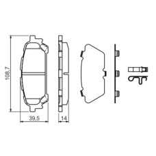 Гальмівні колодки Bosch 0 986 494 232