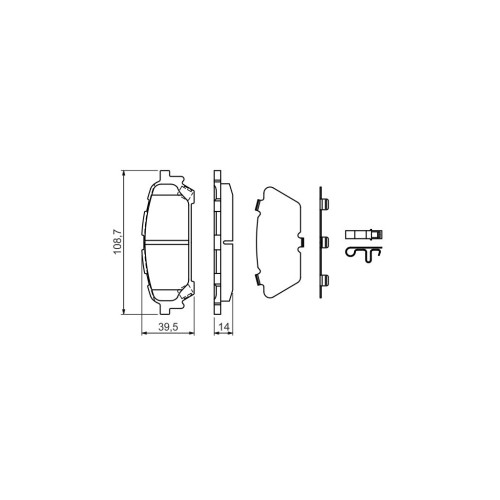 Гальмівні колодки Bosch 0 986 494 232