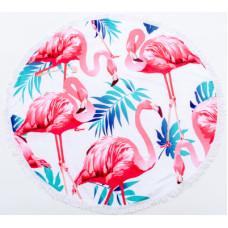 Рушник MirSon пляжний №5054 Summer Time Light flamingo 150x150 см (2200003180688)