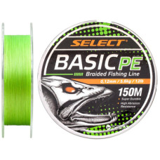 Шнур Select Basic PE 150m Light Green 0.12mm 12lb/5.6kg (1870.18.13)