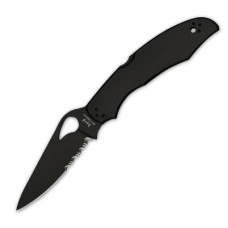 Ніж Spyderco Byrd Cara Cara 2 Black, полусеррейтор (BY03BKPS2)