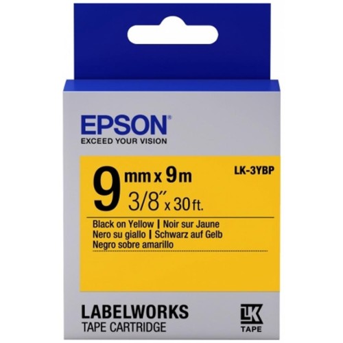 Стрічка для принтера етикеток EPSON LK3YBP (C53S653002)