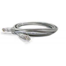 Патч-корд 5м, UTP, cat.5e, CU, 24AWG, grey Kingda (KD-PAUT3500GY)