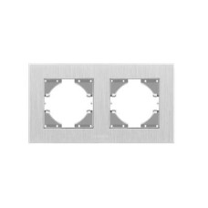 Рамка Videx BINERA сріблястий алюміній 2 пости (VF-BNFRA2H-SL)