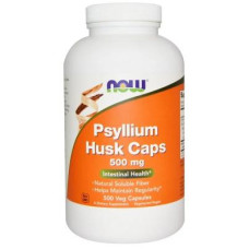 Вітамін Now Foods Подорожник (псіліума), Psyllium Husks, 500 мг, 500 капсул (NOW-05972)