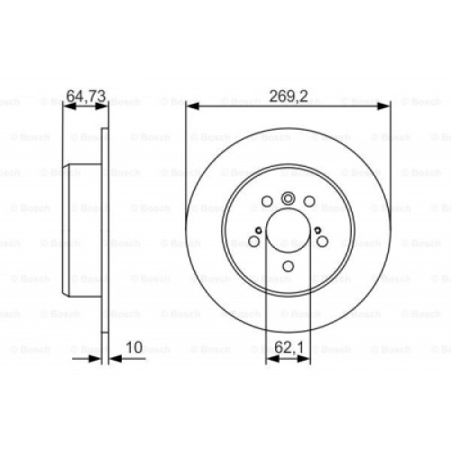 Гальмівний диск Bosch 0 986 479 R00