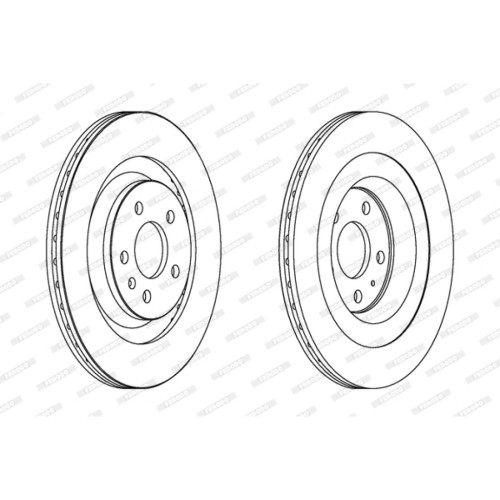 Гальмівний диск FERODO DDF1667C