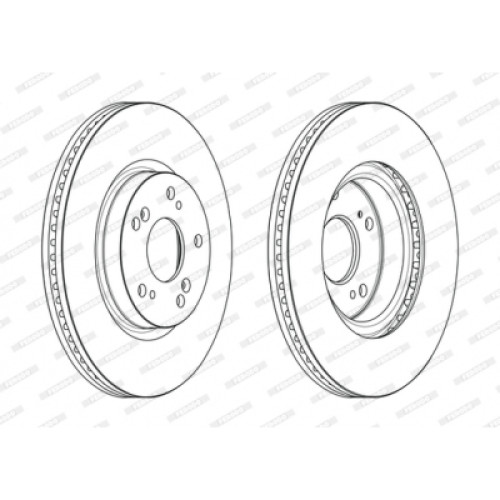 Гальмівний диск FERODO DDF2473C