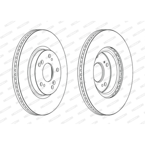 Гальмівний диск FERODO DDF2473C