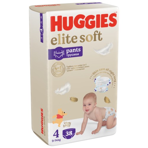 Підгузок Huggies Elite Soft 4 (9-14 кг) Mega 38 шт (5029053549323)