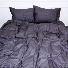 Підковдра MirSon Satin Stripe 30-0012 Dark Gray 175х210 см (2200005252123)