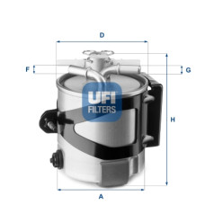 Фільтр паливний UFI 55.430.00