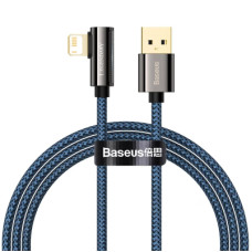 Дата кабель USB 2.0 AM to Lightning 1.0m CACS 2.4A 90 Legend Series Elbow Blue Baseus (CACS000003)