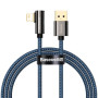 Дата кабель USB 2.0 AM to Lightning 1.0m CACS 2.4A 90 Legend Series Elbow Blue Baseus (CACS000003)