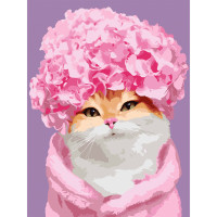 Картина по номерам Santi Гламурна кішка 30x40 см (954475)