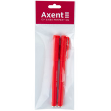 Ручка гелева Axent Delta 0,7мм, червона 2 шт (полібег) (DG2042-06/02/P)