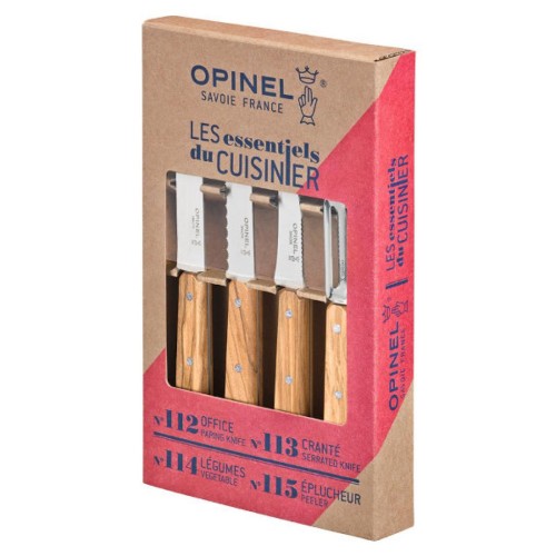 Набір ножів Opinel Les Essentiels Olive 4шт (002163)