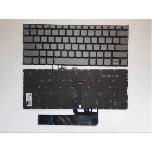 Клавіатура ноутбука Lenovo Yoga 530-14ARR/14IKB серая с подсв UA (A46136)