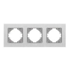 Рамка Videx BINERA сріблястий алюміній 3 поста (VF-BNFRA3H-SL)
